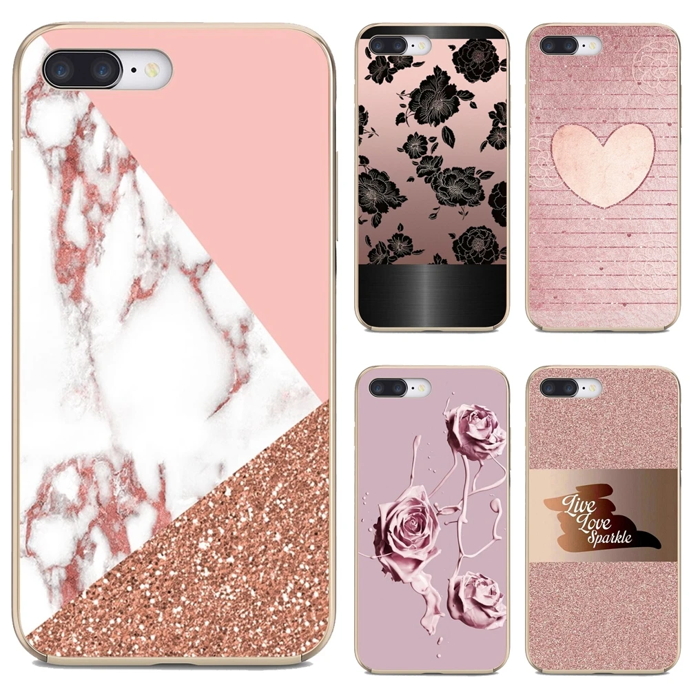 rose-gold-and-light-pink Housing For Huawei Mate 20 30 40 7 8 9 10 Lite Pro P Smart 2018 2019 Plus G7 G8 | Мобильные телефоны и