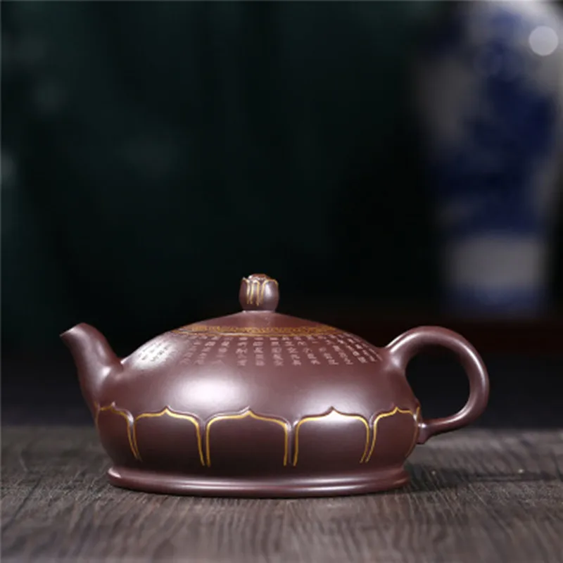 Yixing Authentic Zisha pot Master Craftsman Handmade Teapot Folin