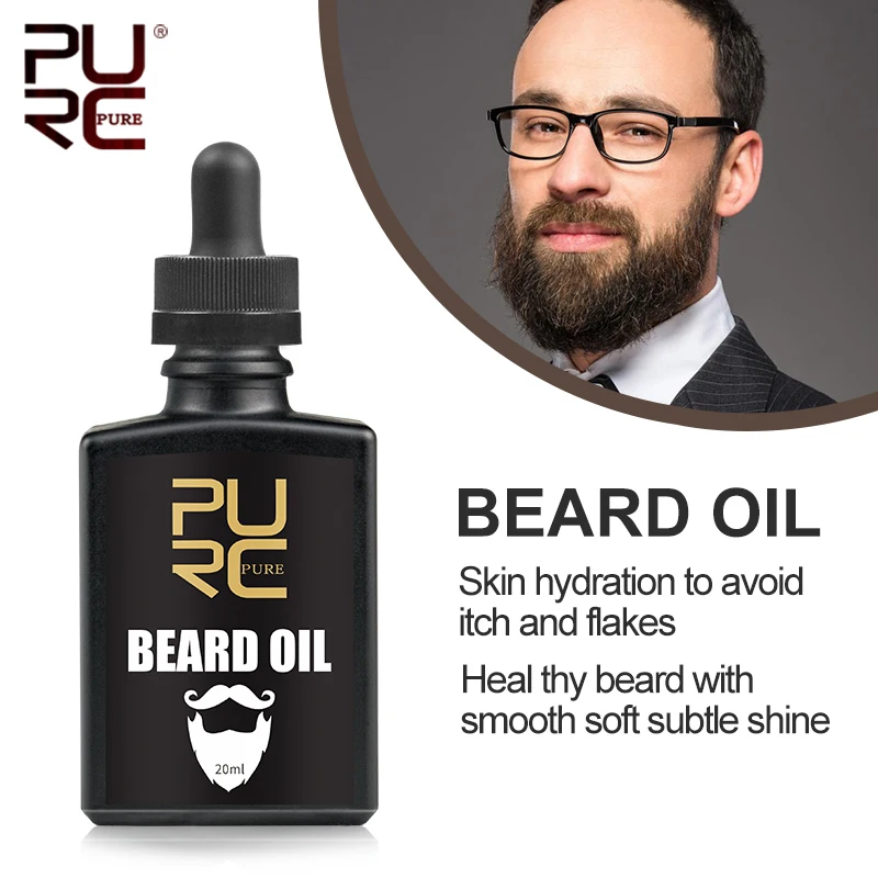 PURC масло для бороды устраняет зуд и против перхоти питательное и ухоженное увлажняет масло для бороды Уход за бородой