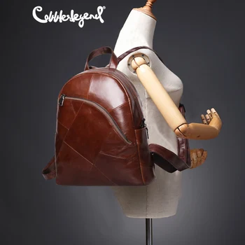

Cobbler Legend Backpack Women 2019 Laptop Bagpack Vintage Classic Genuine Leather Women's Backpack Ladies Bag Mochila Feminina