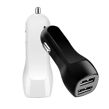 

duck 2.1A+1A Dual USB 2 Port Car Charger Cigarette Power Adapter for iphone 5 6 7 for Samsung GPS Mp3