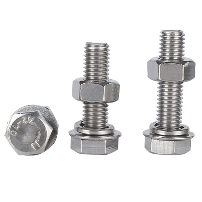 

M30 - 3.5 (M30 X200mm) 304 Stainless Steel Metric Full Thread Hexagon Head Bolts Screws A2 - 70 DIN 933 10PCS