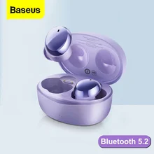 Baseus-auriculares inalámbricos E2 con Bluetooth 5,2, dispositivo de audio estéreo HD, TWS, para iPhone 13 Pro, Xiaomi y Samsung
