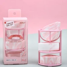 3 шт пуф для макияжа Набор полиуретановая капля Алмазная форма губка слоеная комбинация трехслойная мягкая косметичка