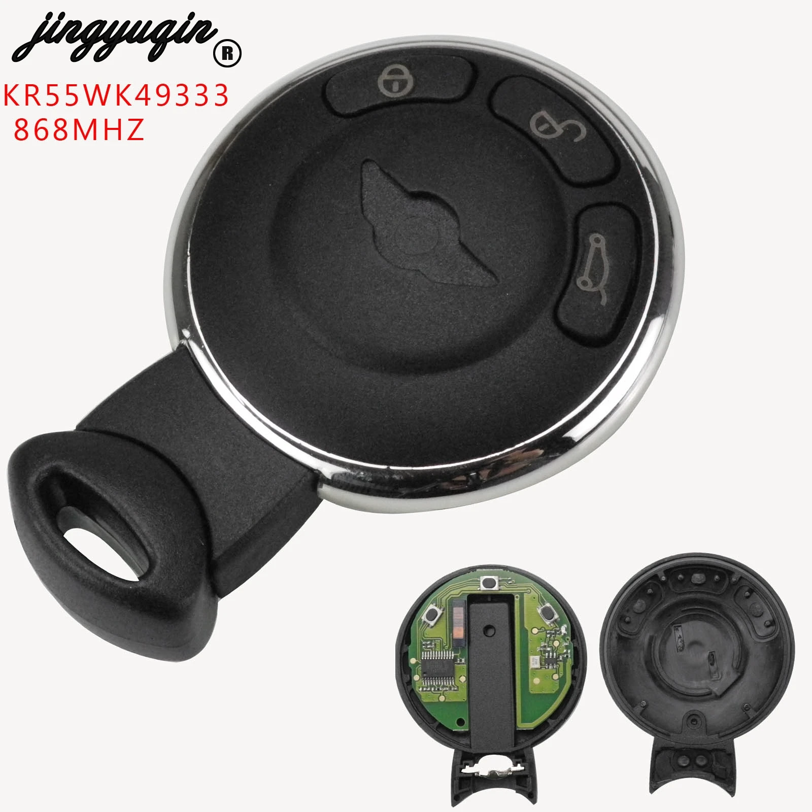 Смарт ключ jingyuqin для BMW MiNi Cooper S ONE D CABRIO KR55WK49333 868 МГц ID46 PCF7953 автомобильная смарт