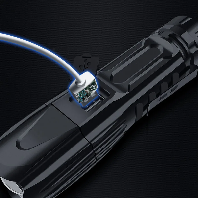 6000LM Многофункциональный светодиодный вспышка светильник USB Перезаряжаемые xhp50/70 90 масштабирования фонарь вспышка светильник Мощность Дисплей ремень безопасности младенца светильник HV