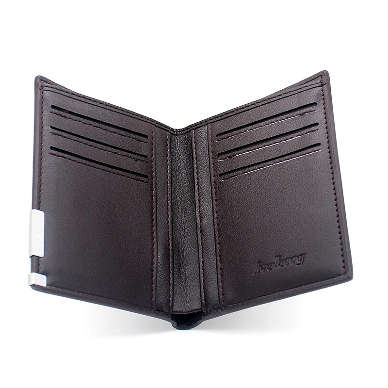 New Arrivals Cool One Piece Pu Leather Wallet Men Women Bank Credit Card Holder Short Purse Male Standard Wallets