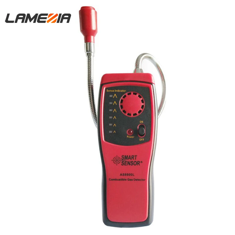 

Gas Analyzer Combustible GasDetector Port Flammable Natural GasLeak Location Determine Meter Tester Sound Light Alarm