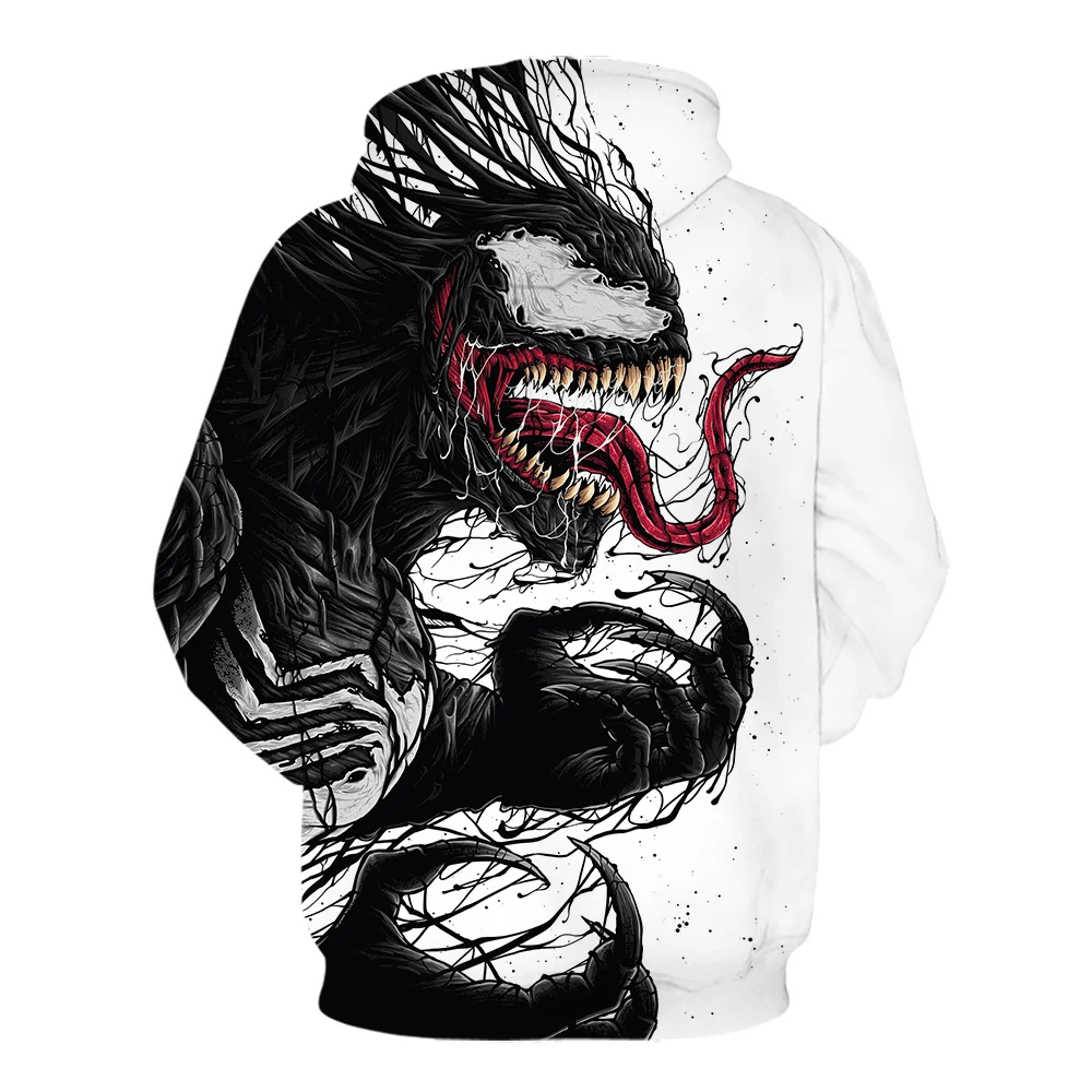 Harajuku sudadera hombre venom Серия movie 3D печать Толстовка Модный свитшот тонкие кофты с капюшоном "Marvel" череп пальто