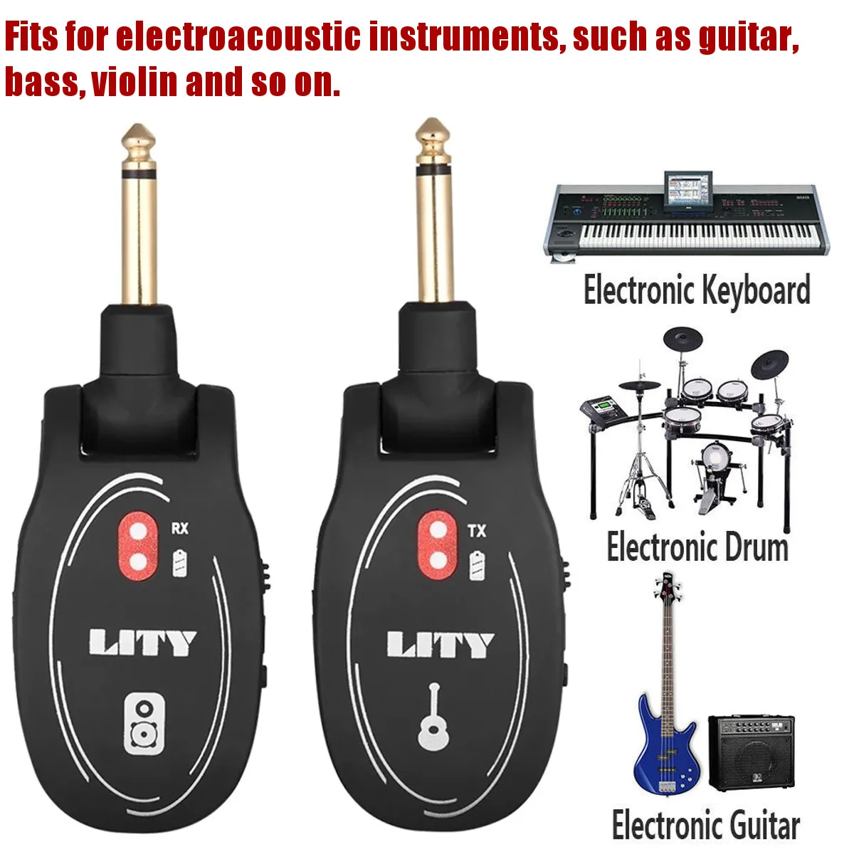 

2019 New Guitar Wireless Pickup Receiving And Transmitting System Folding Head Instrument Transceiver Free Shipping