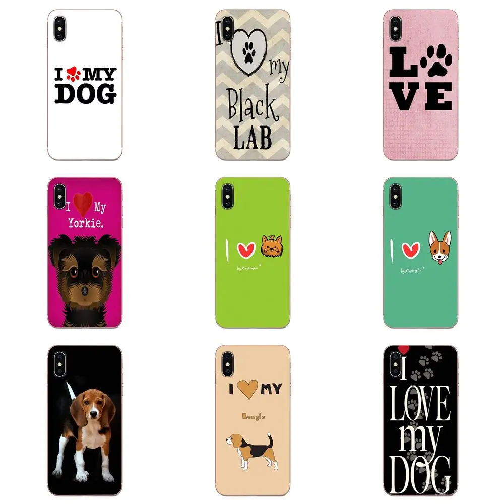 Футболки с надписью I Love My собаки Бигль для LG G2 G3 G4 G5 G6 G7 K4 K7 K8 K10 K12 K40 мини стилус ThinQ