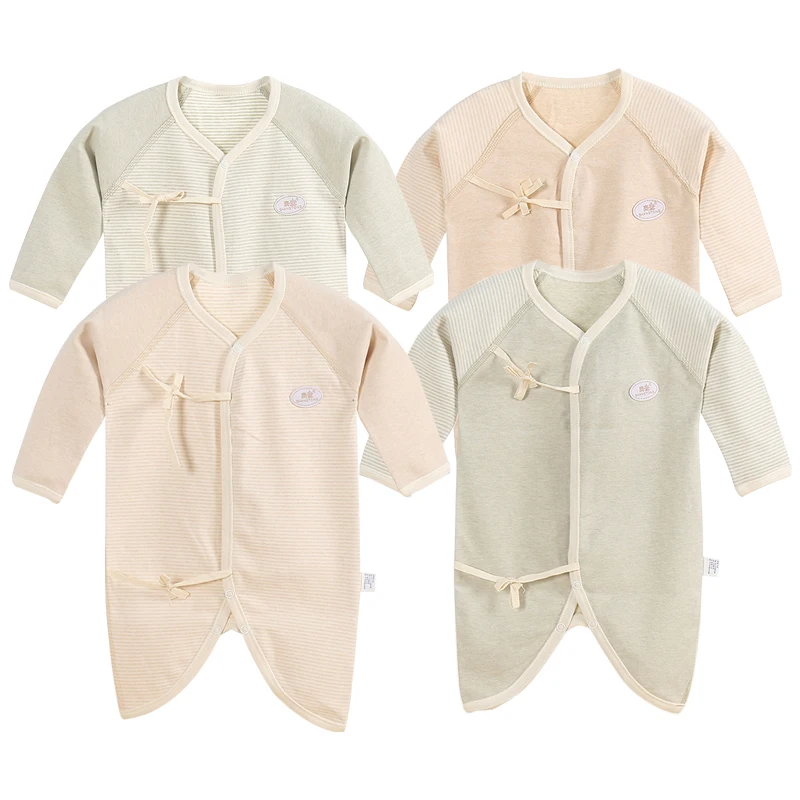 

4 pcs Baby Clothes Soft Cotton Newborn Jumpsuit Long Sleeve Pajamas infantis baby Clothing Romper Costume Bebe Menino Girl Boy