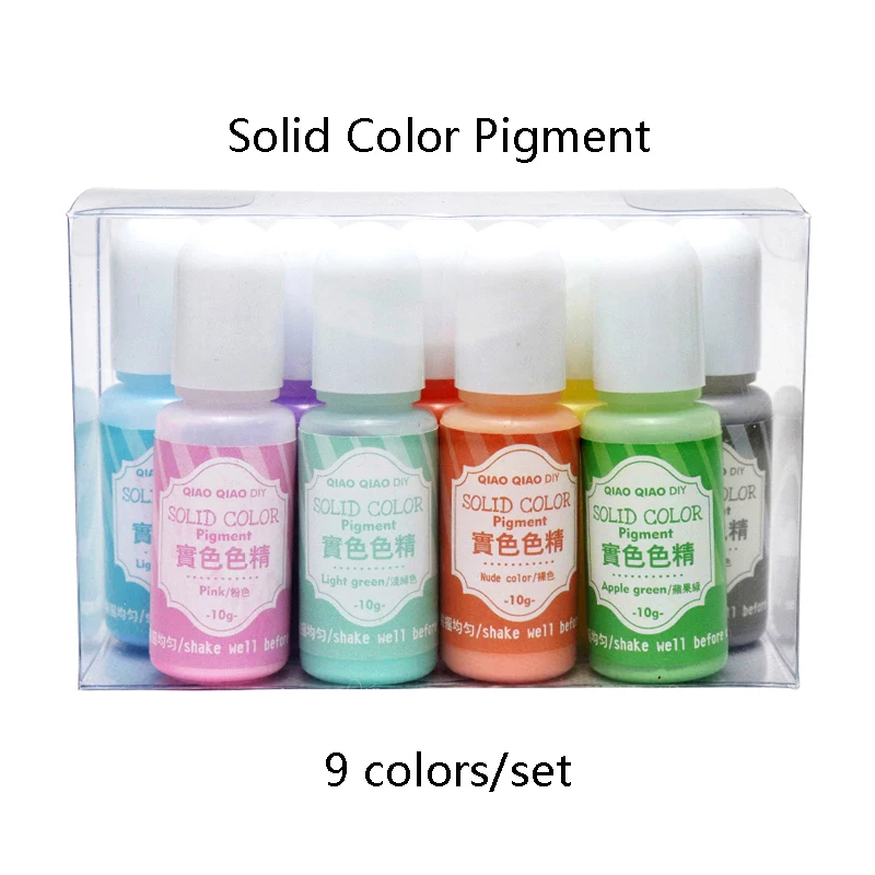 

9colors/set Solid Resin Dye Epoxy Resin DIY Pigment UV Resin Coloring Dye Colorant Resin Pigment Handmade Crafts Jewelry Making