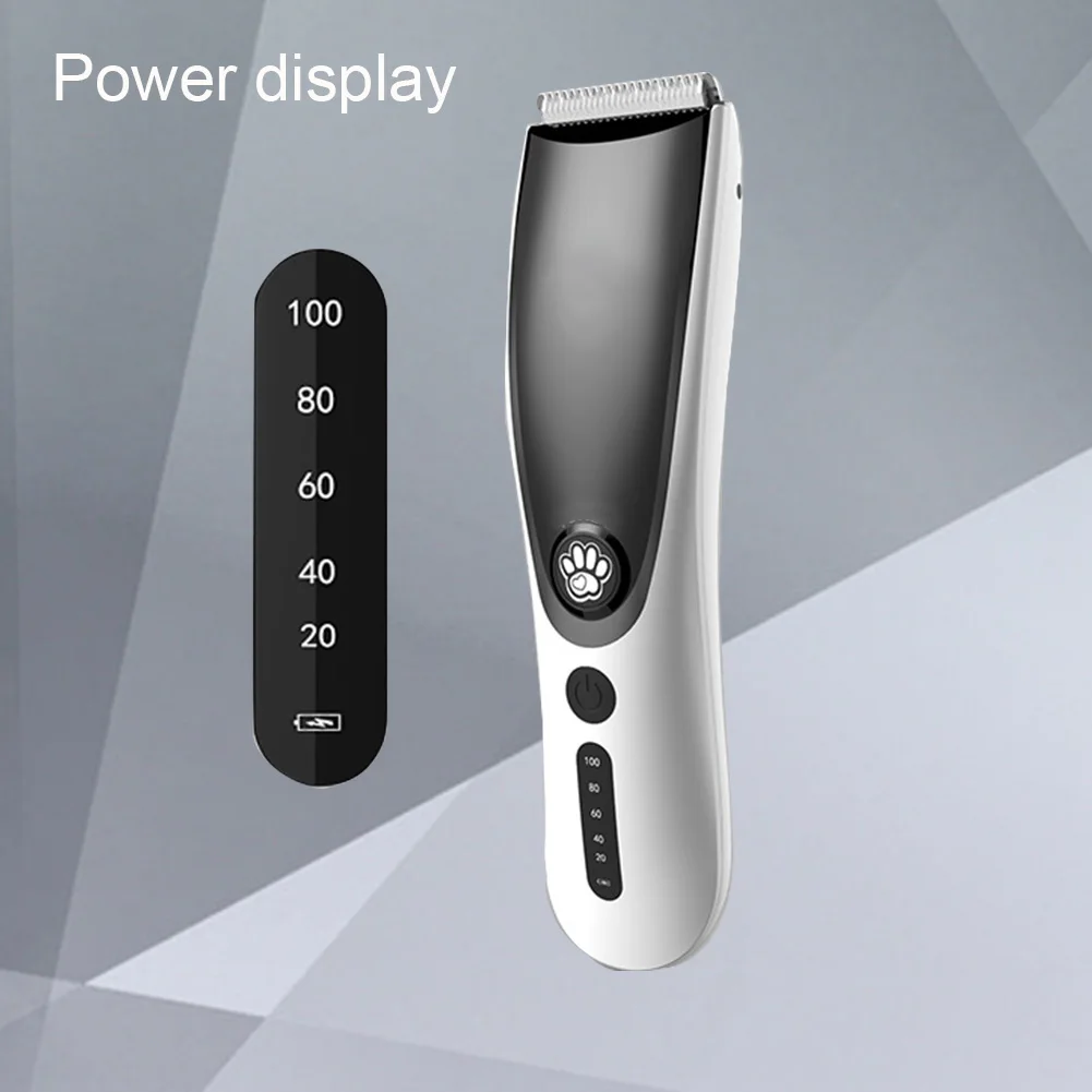 Ручной usb зарядка Инструменты для укладки уход за домашними животными кошками собака машинка для стрижки волос светодиодный дисплей регулировка скорости бритья Прочный портативный