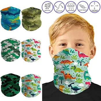

1pc Children's Print Face Scarf Face Mask Protectio Neck Windproof Dustproof Sunscreen Outdoor Scarf Multi Function Bandana Kid