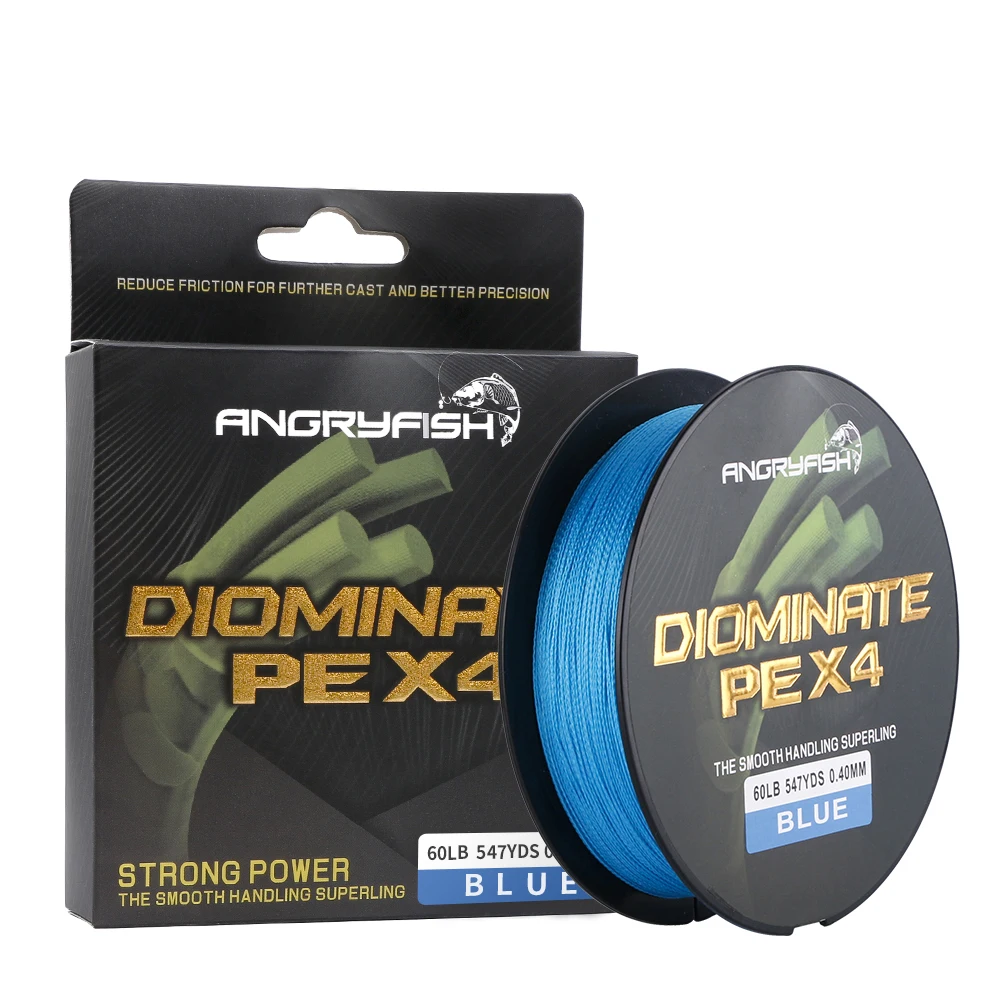 super geflochtene Schnur empfohlen f/ür Angler. abriebfest ANGRYFISH Kosteng/ünstige 4 Str/änge