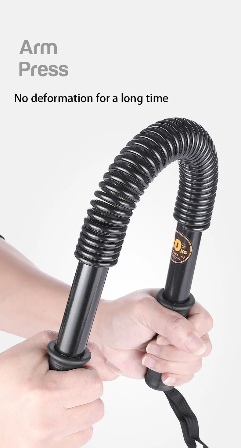 20-60kg Men's Chest Muscle Fitness Chest Expander Material Family Arm Training Pull Grip Bar Gym Equipment Indoor Exercise arm strength trainer fitness hand gripper