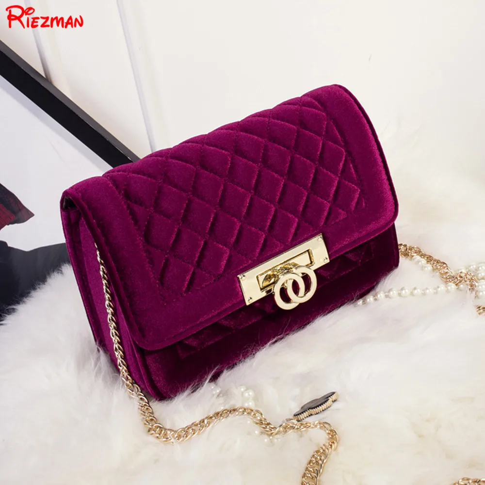 

2019 Fashion Luxury Handbags Women Bags Designer Shoulder Bags Velvet Clutch Bags Chain Crossbody Bags For Women bolsa feminina