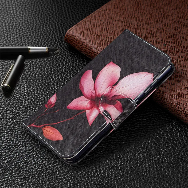 Leather Magnetic Flip Wallet Phone Case Cover - Premium  with Card Slots and Stand