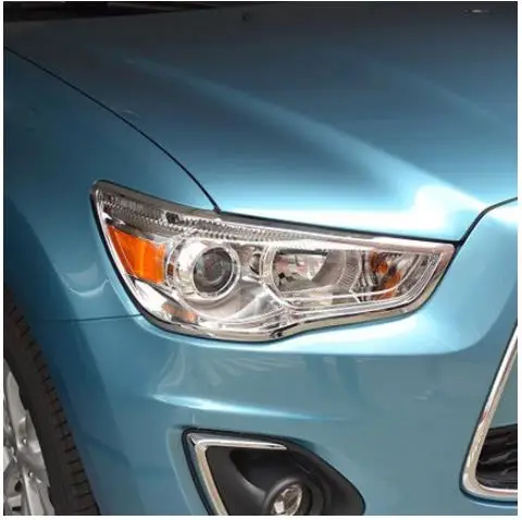 ABS Хром Задняя фара Крышка лампы для 2010- Mitsubishi ASX Автомобиль Стайлинг