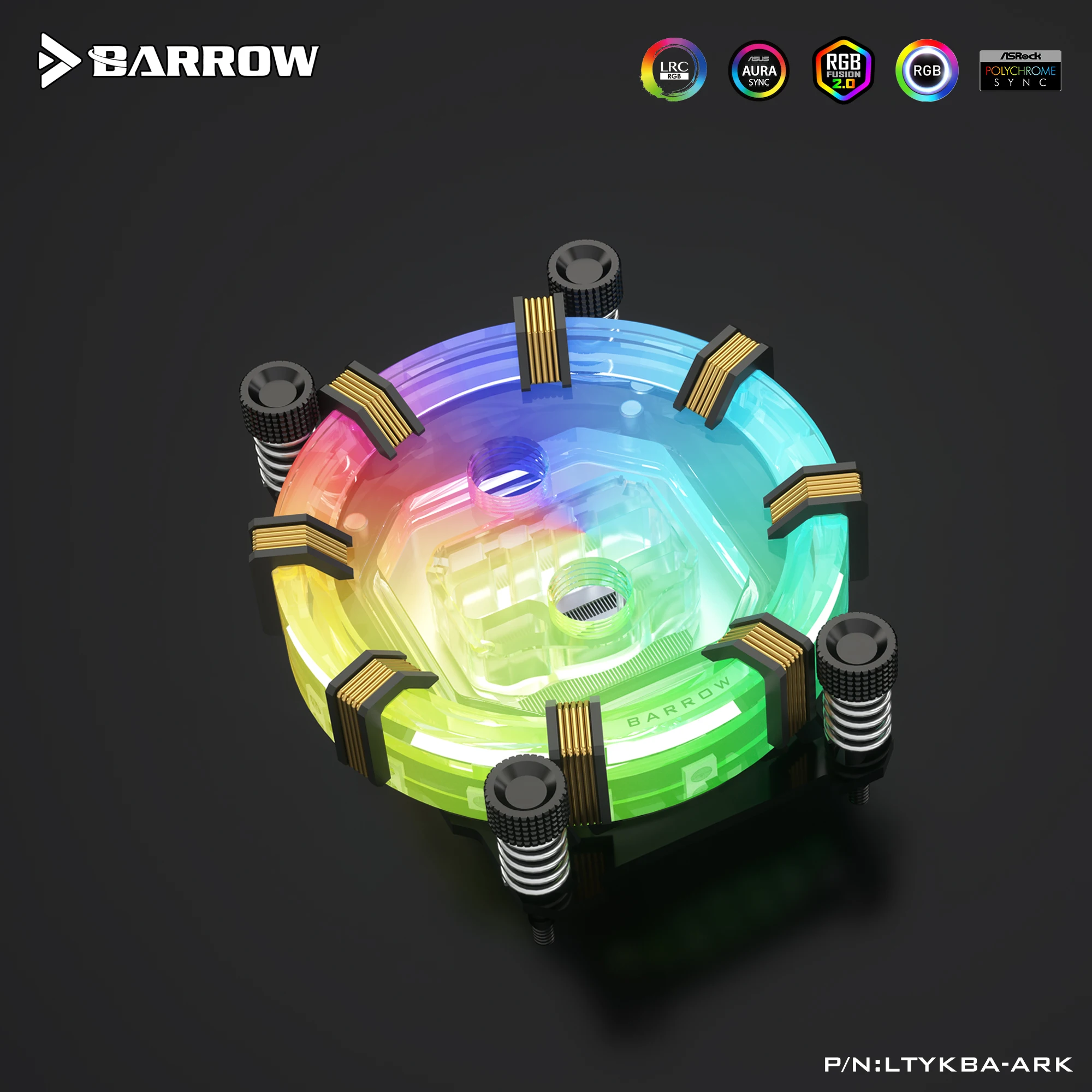 Água de Resfriamento Blockaplicável a Am4 Barrow Computador Lrc2.0 Rgb 5 Vaurora Ryzen Series Ltykba-ark Cpu - Am3 - Imagem 5