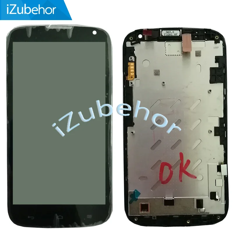 

5.0" Black / white lcd with frame For Huawei G610 G610S G610-U00 LCD display with touch screen digitizer sensor panel assembly
