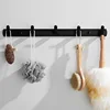 ROVOGO Coat Rack with 3/4/5/6 Hooks Wall Mounted, Metal Coat Hook Rail for Coat Hat Towel Purse Robes Bathroom Entryway ► Photo 2/6