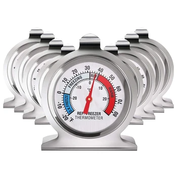 

9Pcs Refrigerator Freezer Thermometer Classic Series Large Dial Thermometer for Refrigerator Freezer Fridge Cooler