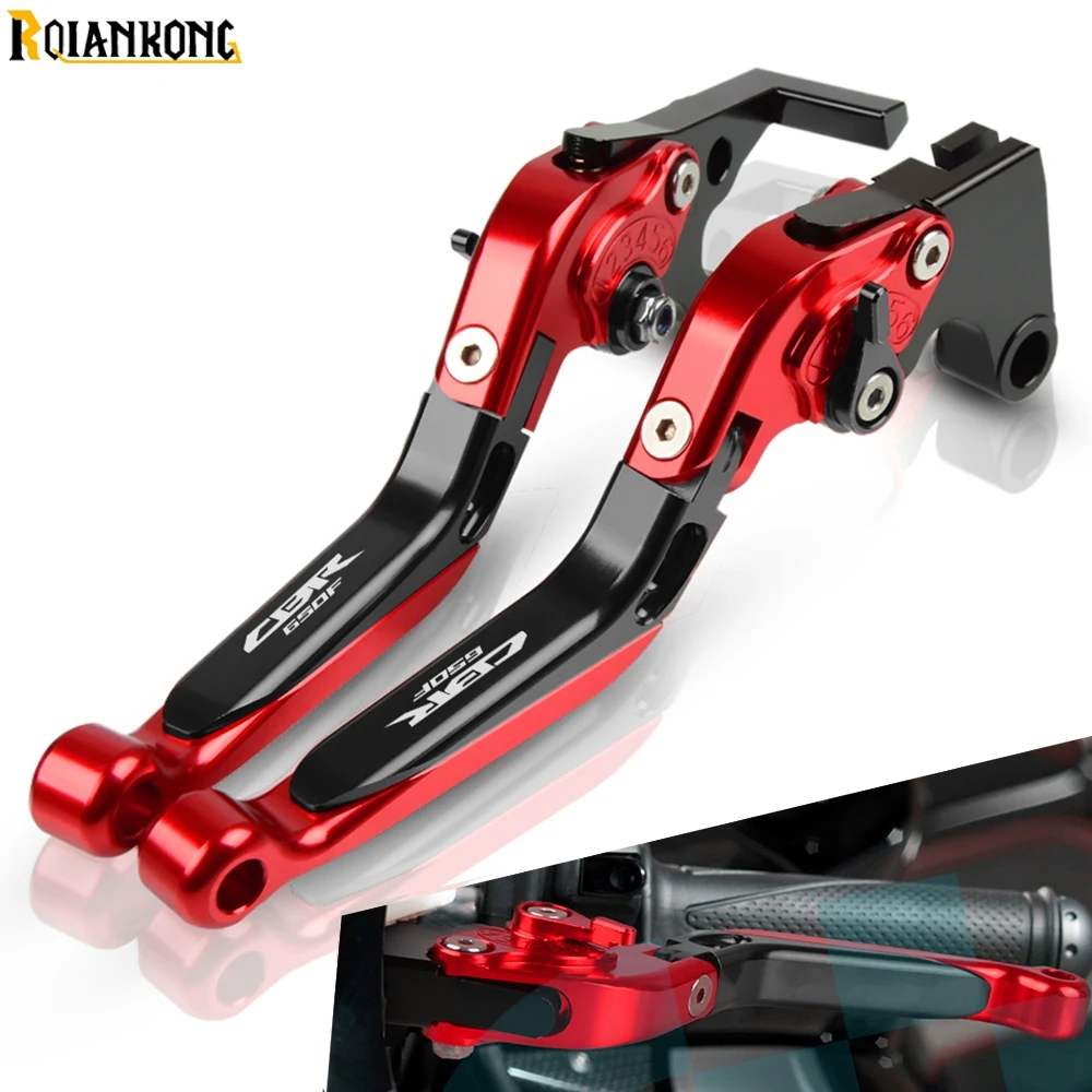 

For Honda CB 650F 2014 2015 2016 2017 CB650F LOGO Motorcycle Brake Levers CNC Aliuminum Adjustable Brake Clutch Lever Handlebar