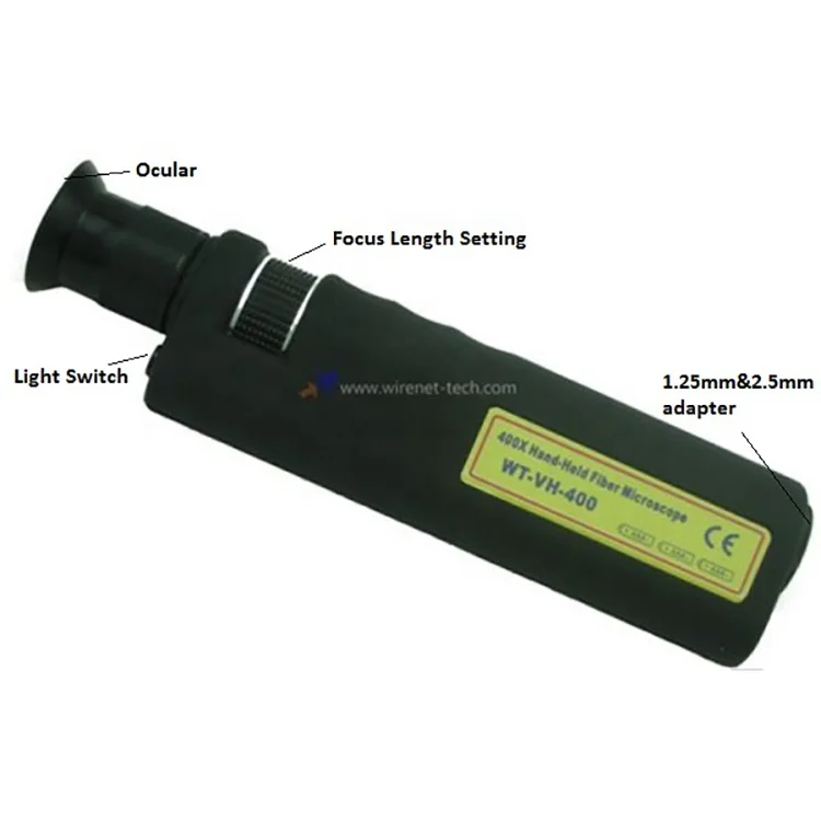 

FTTH Inspection Tool Hand Held Fiber Optic Microscope Price