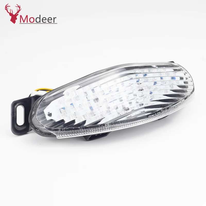 clear Интегрированный Светодиодный задние фонари с сигналом поворота ниндзя 650R/ER6N/F 09-2011 мотоцикл светодиодный задний фонарь светильник задний стоп-сигналы поворота светильник - Цвет: clear