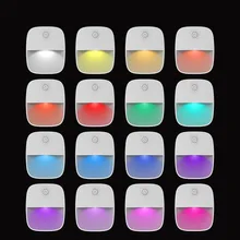 Зарядное устройство для мобильного телефона, настенный Ночной светильник, мини Регулируемый светодиодный Многофункциональный светильник с 2 usb-портами, звуковой датчик, розетка, меняющая цвет