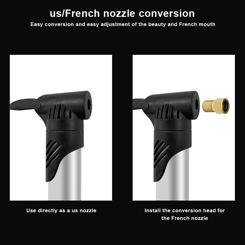Compact High-Pressure Bicycle Pump