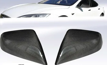 

Real Carbon Fiber Overlay Mirror Covers for 2016-2019 Tesla Model X