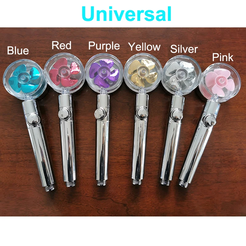2021 Shower Head Water Saving Flow 360 Degrees Rotating With Small Fan ABS Rain High Pressure spray Nozzle Bathroom Accessories 2021 Shower Head Water Saving Flow 360 Degrees Rotating With Small Fan ABS Rain High Pressure spray Nozzle Bathroom Accessories