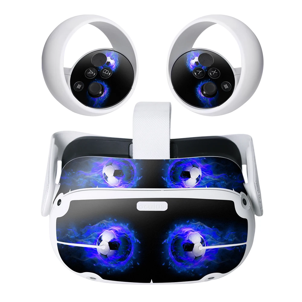 PVC Carton Skin Sticker for Oculus Quest 2 Headset Virtual Reality Decoration Decals Protective Skin 