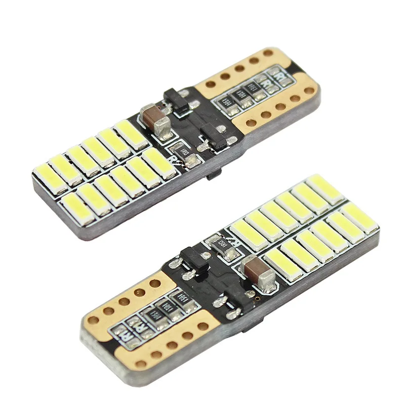 

Foreign Trade Hot Sales Universal Automobile LED Clearance Lamp T10 4014 24SMD License Plate Light W5w Small cha pao Width Lamp