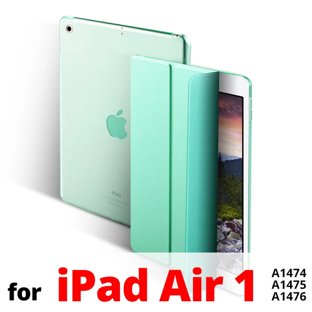 Чехол для iPad 9,7 6th 5th Generation чехол Тонкий Магнитный Флип-Стенд PU кожаный смарт-чехол для iPad Air 1 2 Funda Coque - Цвет: Mint Green-iPad Air1