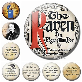 

Edgar Allan Poe Fridge Magnets Poetry Fiction Quotes Letters Refrigerator Magnetic Sticker Home Decor wholesale Purchasing