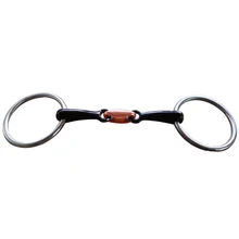 Curved Equipment Professional Mouth Portable Horse Stainless Steel Training Snaffle Bit Loose Ring Roller Polished Accessories