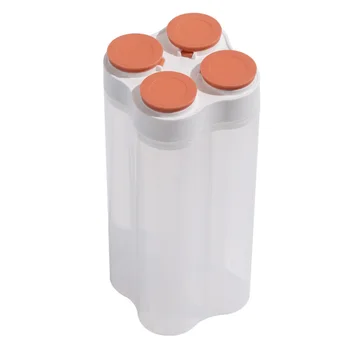 

1pc Plastic Clear Box Flour Container Lids Dried Grains Jar Food Storage Box for Shop Office Home Kitchen
