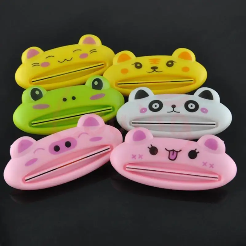 1 Uds de tubo de pasta de dientes de exprimidor rodante sostenedor Animal tubo de pasta de dientes exprimidor de pasta de dientes suministros titular