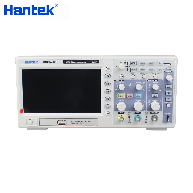 Портативный осциллограф Hantek 200 МГц DSO5202P/DSO5102P/DSO5072P мультиметр 7 дюймов TFT