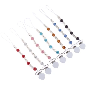 

Crystal Baby Kids Plastic Beaded Pacifier Clip Teether Dummy Strap Chain 1 PACK