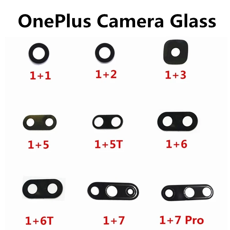 Стеклянная крышка объектива задней камеры для OnePlus 3 3T 5 5T 6 6T A3000 1 + 7 Pro 2 шт./лот с