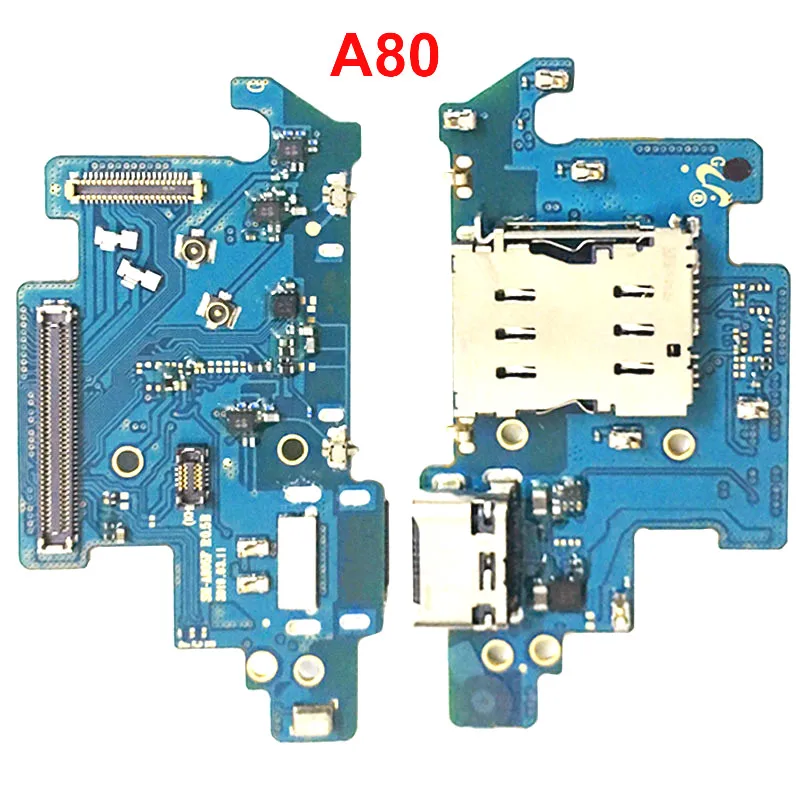 5 шт. зарядный порт USB док станция гибкий кабель для Samsung Galaxy A80 A805 A805F SM A805F|Шлейфы
