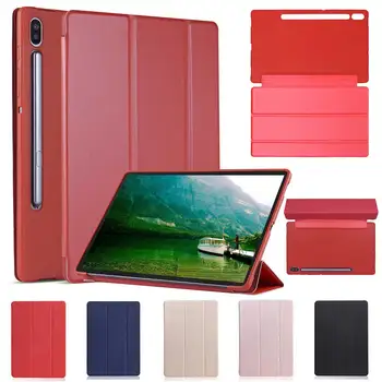 

Auto Sleep Wake Smart Cover For Samsung Galaxy Tab S6 10.5 inch SM-T860 SM-T865 2019 Case Business PU Leather Flip Stand Cover