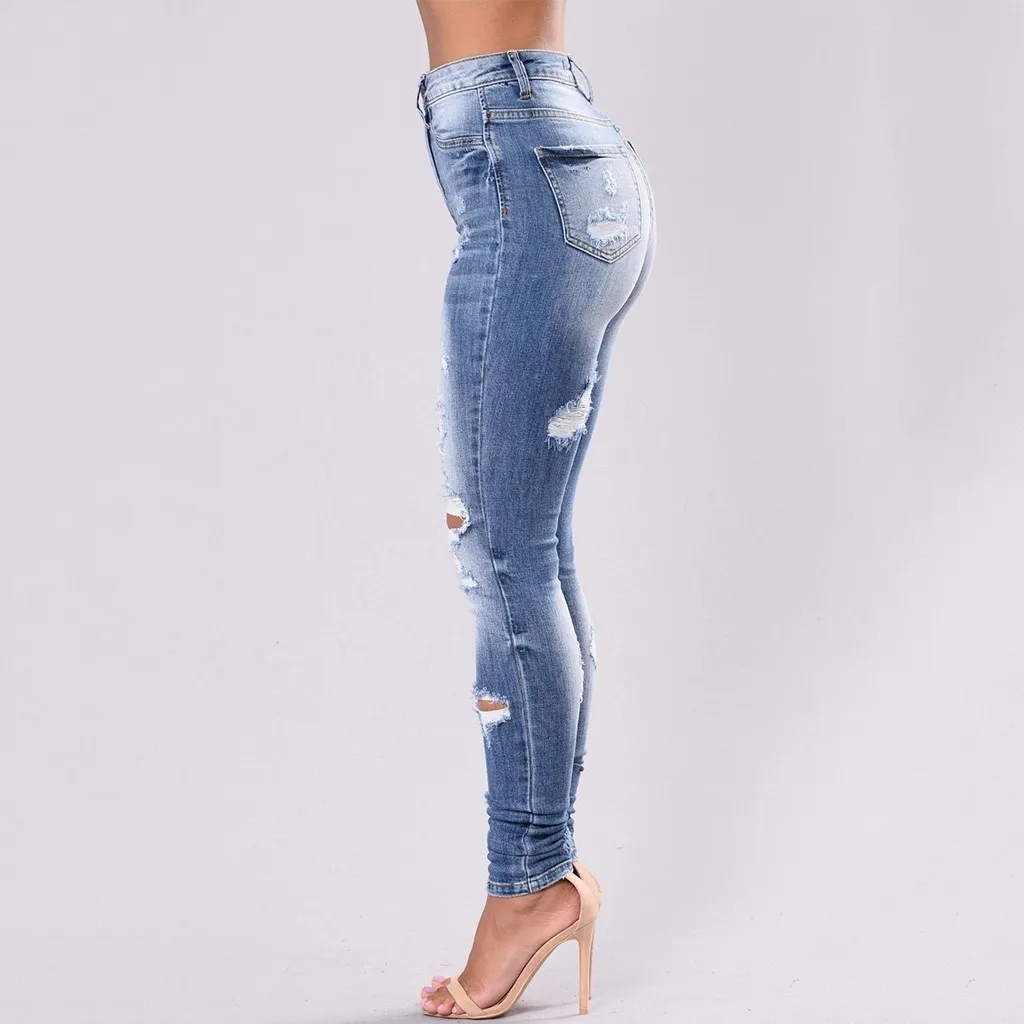 Джинсовые брюки-карандаш женские с высокой талией уличные джинсы брюки на пуговицах брюки Bell-bottom длинные черные брюки