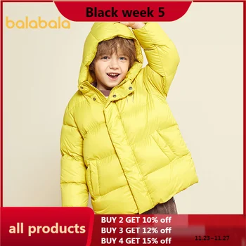 

Balabala Children down jacket boys winter jacket 2020 winter new dinosaur kids cute down jacket