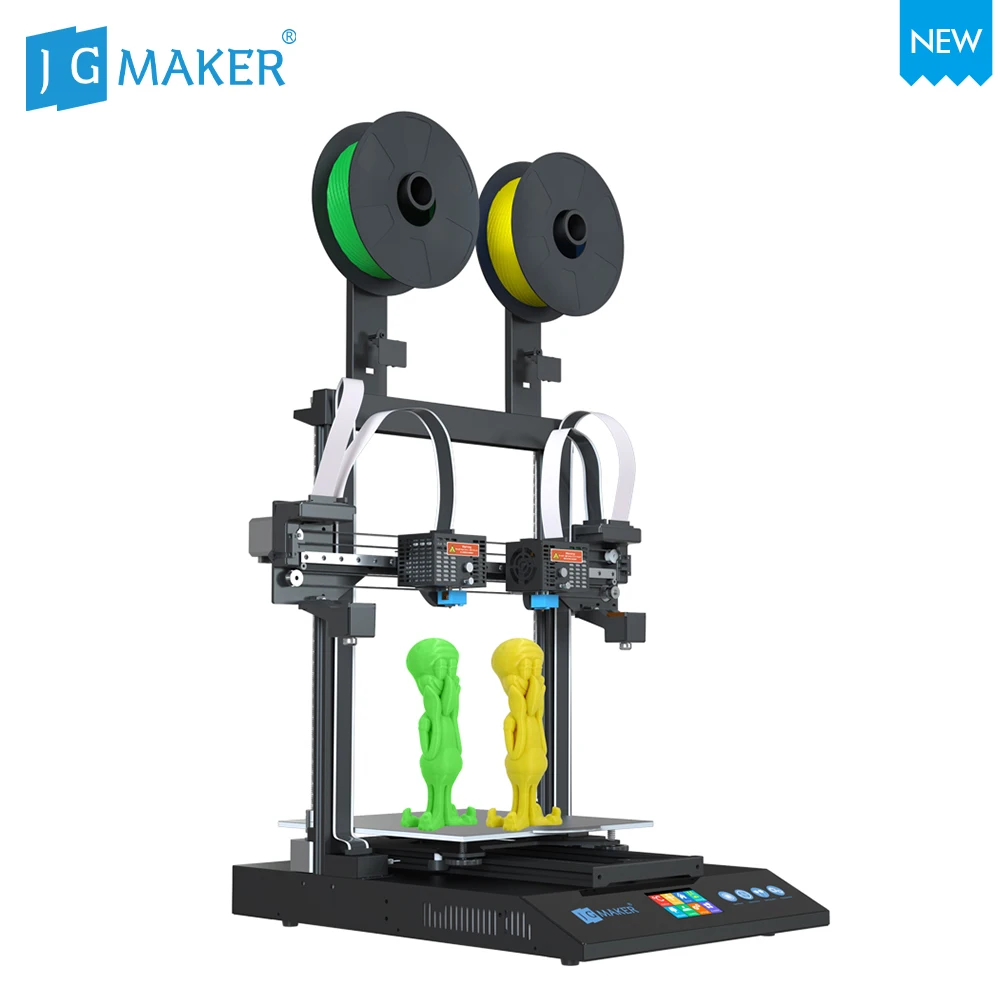 

Восстановленный 3D принтер JGMAKER D Pro IDEX с двойным независимым Экструдером, 32-битная материнская плата TMC2209 с функцией возобновления печати